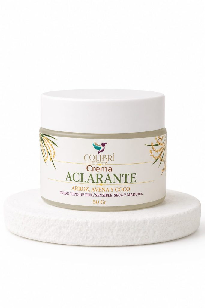 Crema Aclarante de Arroz y Coco