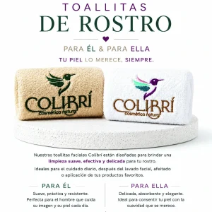 Toallita Facial Colibrí